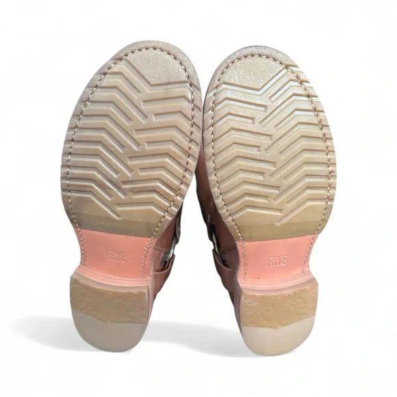 FRYE Veronica Harness Boots | Caramel Brown Moto Boho Fall Style | 9.5 - Picture 8 of 9